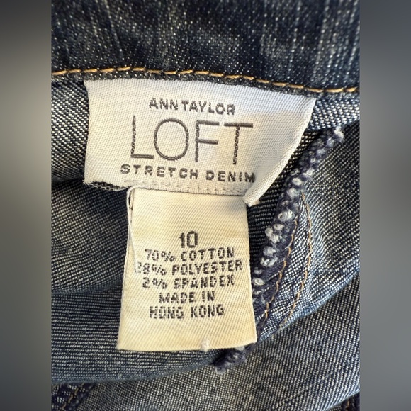 Ann Taylor loft Stretch Denim Jacket Size 10 - Picture 6 of 6